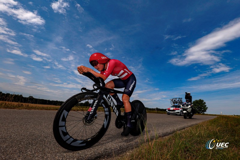 European Championships Munich 2022 - 2022 UEC Road Elite European Championships - Women's ITT - 17/08/2022 - Emma Cecile Bjerg (Denmark) - photo Luca Bettini/UEC/SprintCyclingAgency©2022